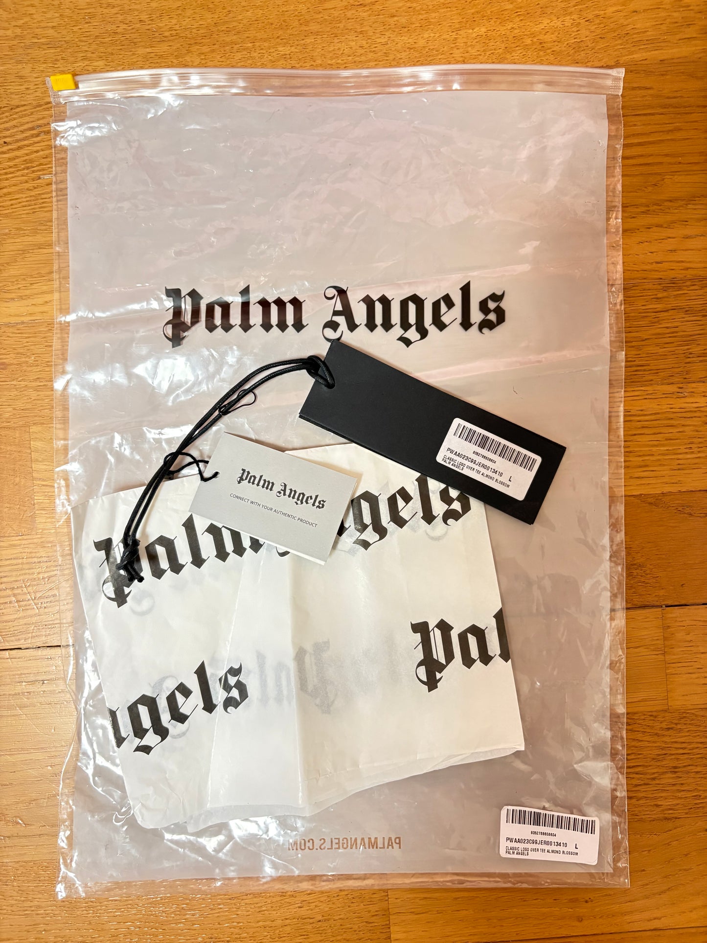 Palm Angels Logo T-Shirt Almond Blossom