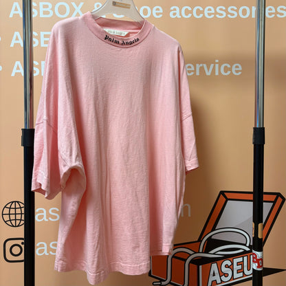 Palm Angels Logo T-Shirt Almond Blossom