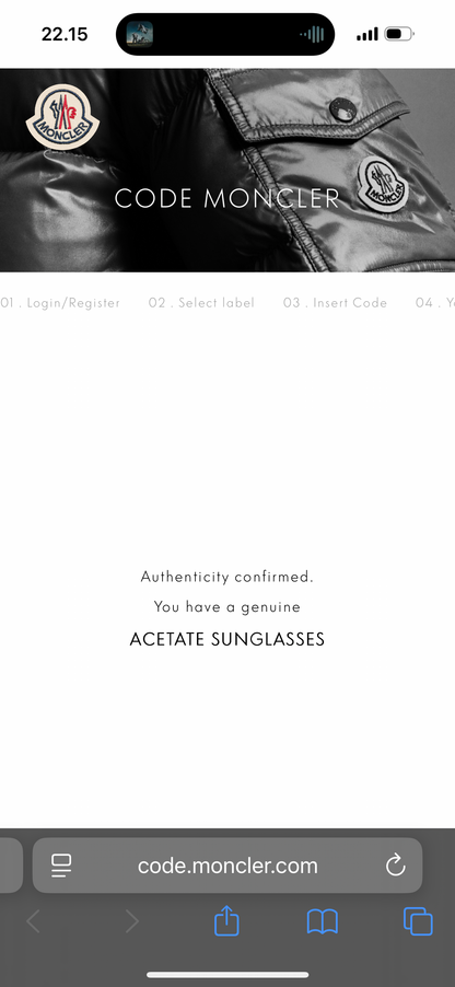 Moncler x Palm Angels Acetate Sunglasses